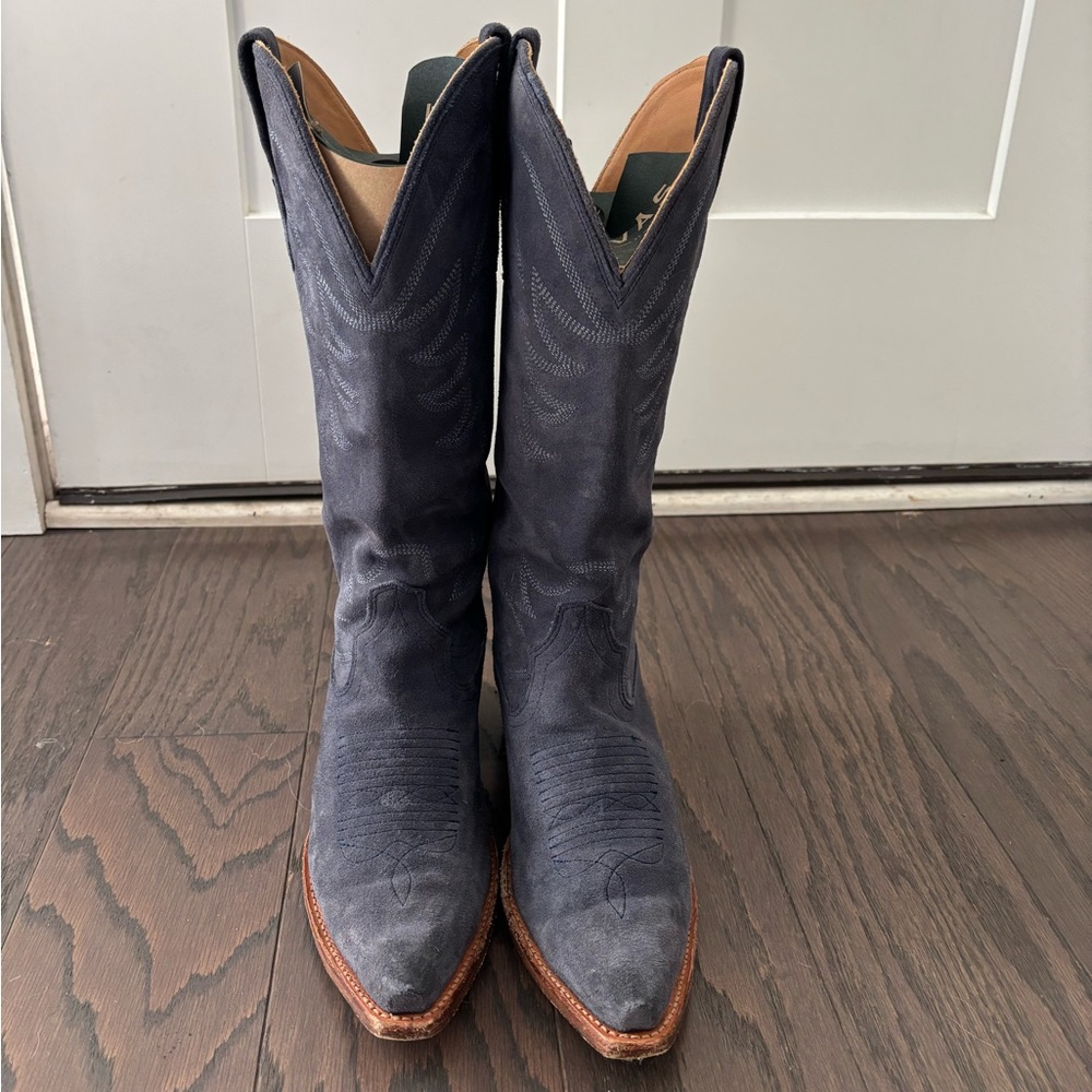 Tecovas Annie - Indigo Blue Suede size 9